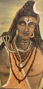 Shiva - Original 18x36 on Canvas