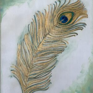 Krishna's Feather - Original 80x24 on Canvas