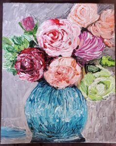 Jarrón de Flores - Original 8x12 inches on Canvas