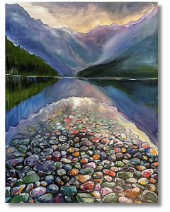 “Serene Horizon: Acrilico sobre lienzo   60.5 x 75.5cm