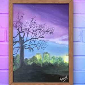 The northern lights Acrylic on canvas 16"x20"