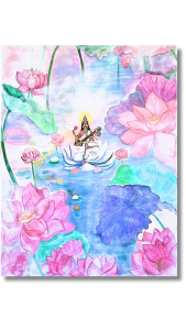 "Saraswati" Acrilico sobre lienzo 150 x 122cm