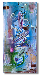 "Journey" Acrilico sobre lienzo 50.8 x 25.4cm