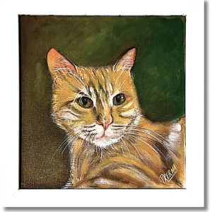 "Perejil de cat"   Acrilico sobre lienzo 35 x 35cm