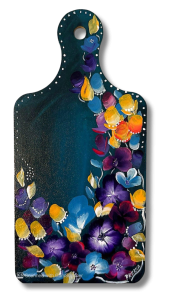 Paletita de Madera (azul) Acrilico sobre madera