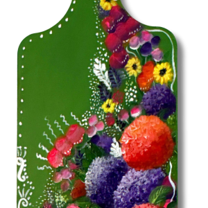 Paletita de Madera (verde)   Acrilico sobre madera