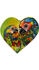 “Tropical Harmony”   Acrilico sobre madera