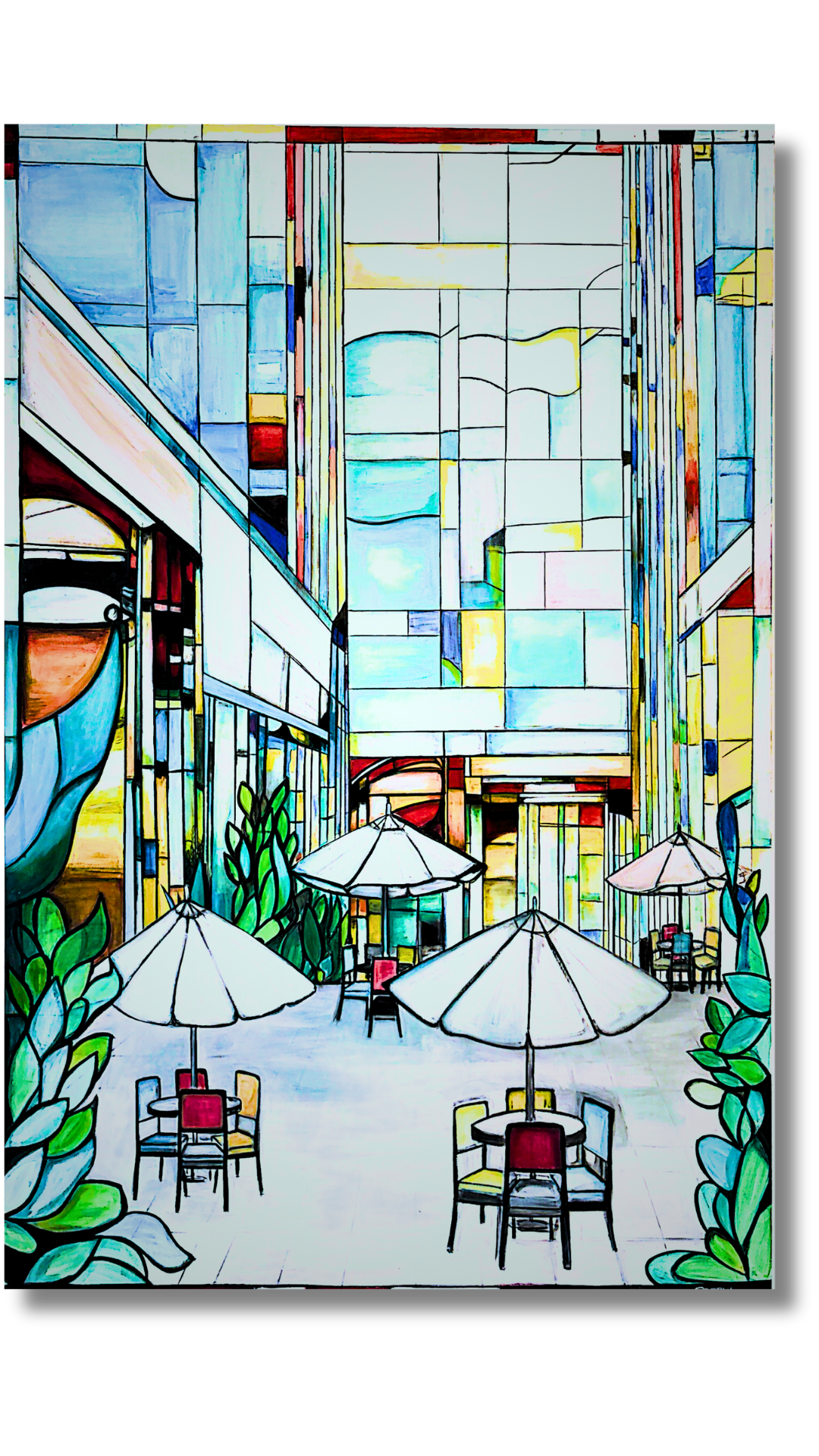 "El Corazón de Brecha" <br>101 x 151cm<br>  Acrilico sobre lienzo