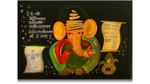 "Ganesha"   Acrilico sobre lienzo 91 x 60.6cm