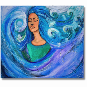 "The Ocean’s Core" Acrilico sobre lienzo 60.5 x 50.5cm