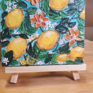 Summer is here <br>15cms×15cms<br> Acrylic on canvas