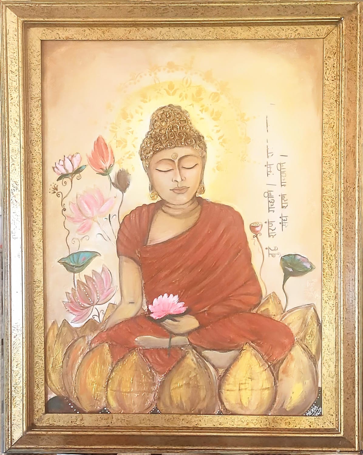 "Spiritual Escence"<br> 96 x 45.72cm <br> Acrilico sobre lienzo